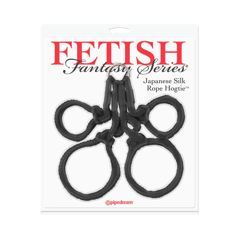Fetish Fantasy Japanese Silk Rope Hogtie Black