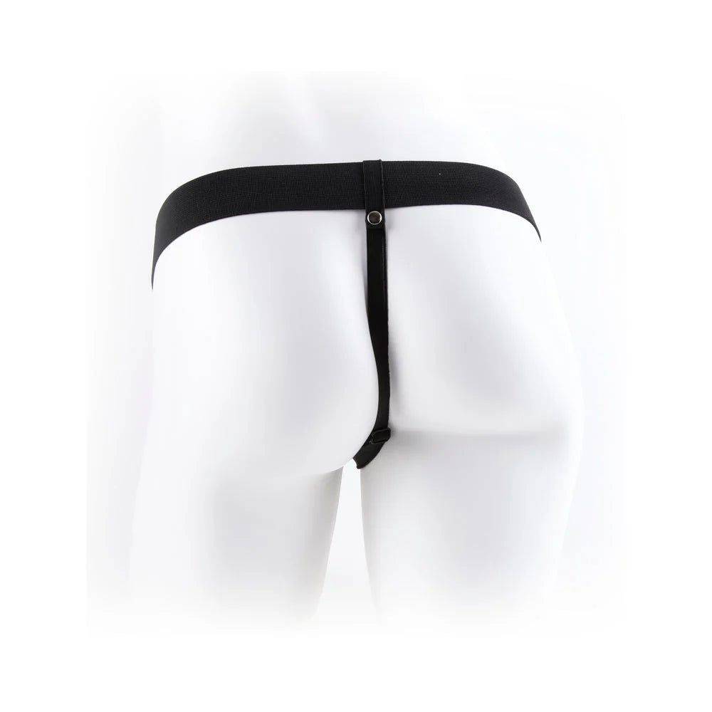 Fetish Fantasy 9in Vibrating Hollow Strap-on With Balls
