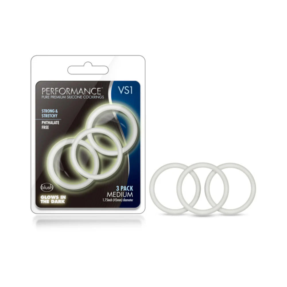 Performance - Vs1 Pure Premium Silicone Cockrings - Medium
