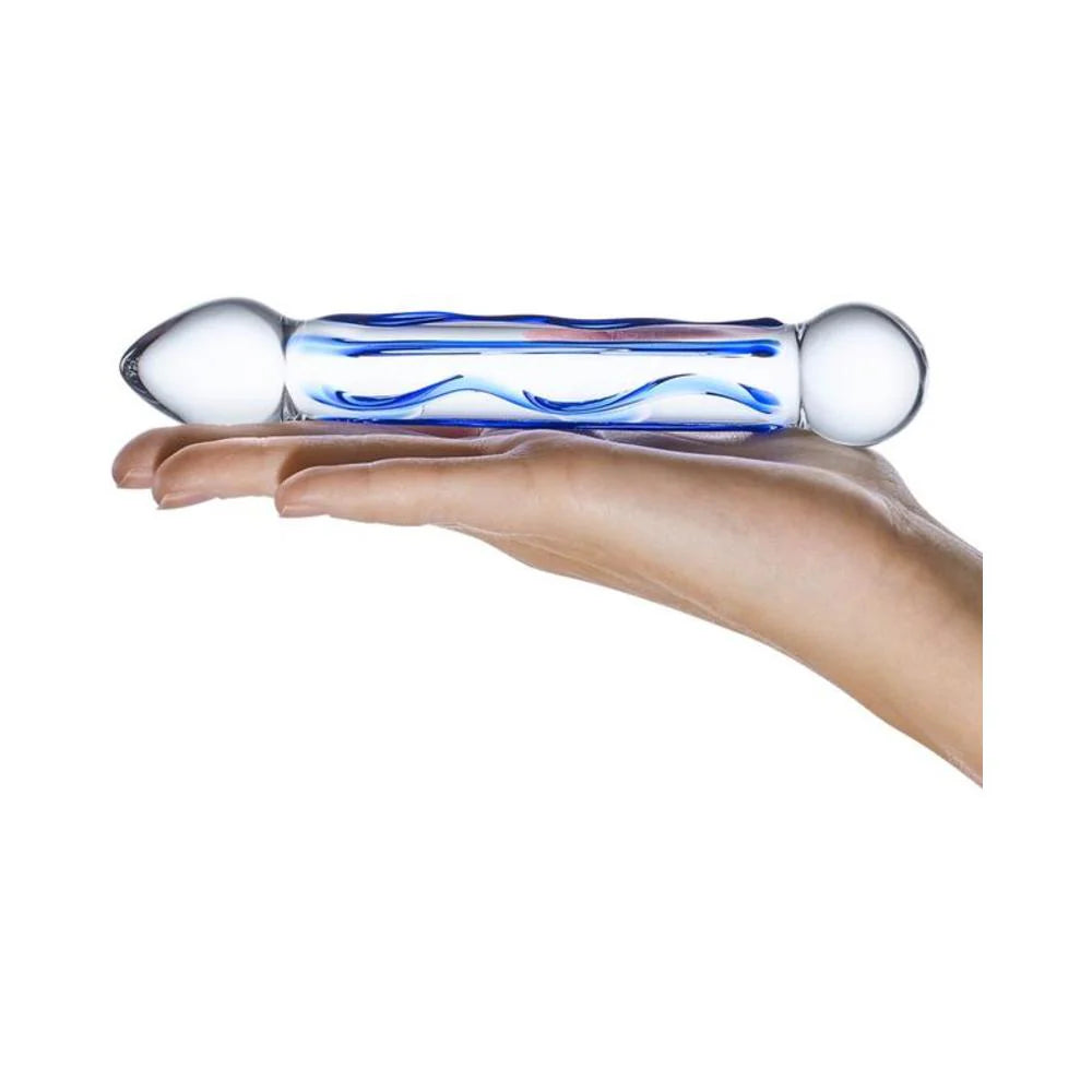 Glas 6.5in Full Tip Textured Glas Dildo