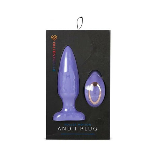 Sensuelle Andii Plug W/roller  Ult Viol