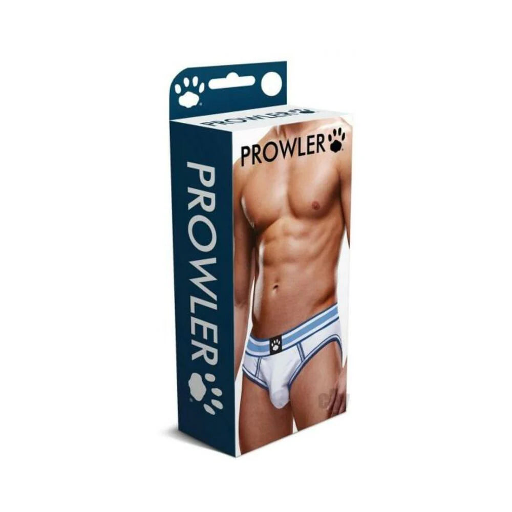 Prowler White/blue Open Brief Sm