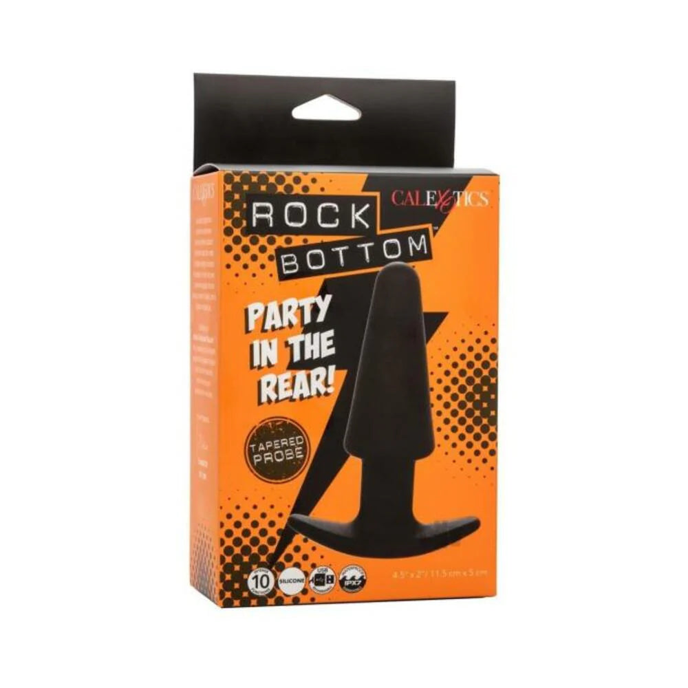 Rock Bottom Tapered Anal Probe - Black
