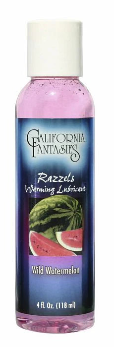Razzels Warming Lubricant - Wild Watermelon - 4 Oz. Bottle