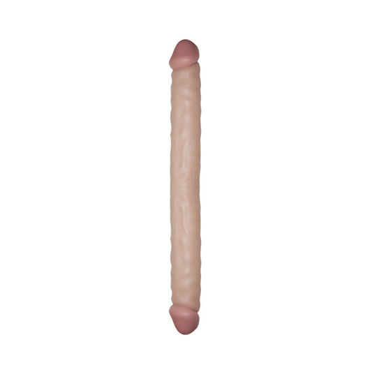 Real Skin All American Whoppers Double Dong 18" - Beige