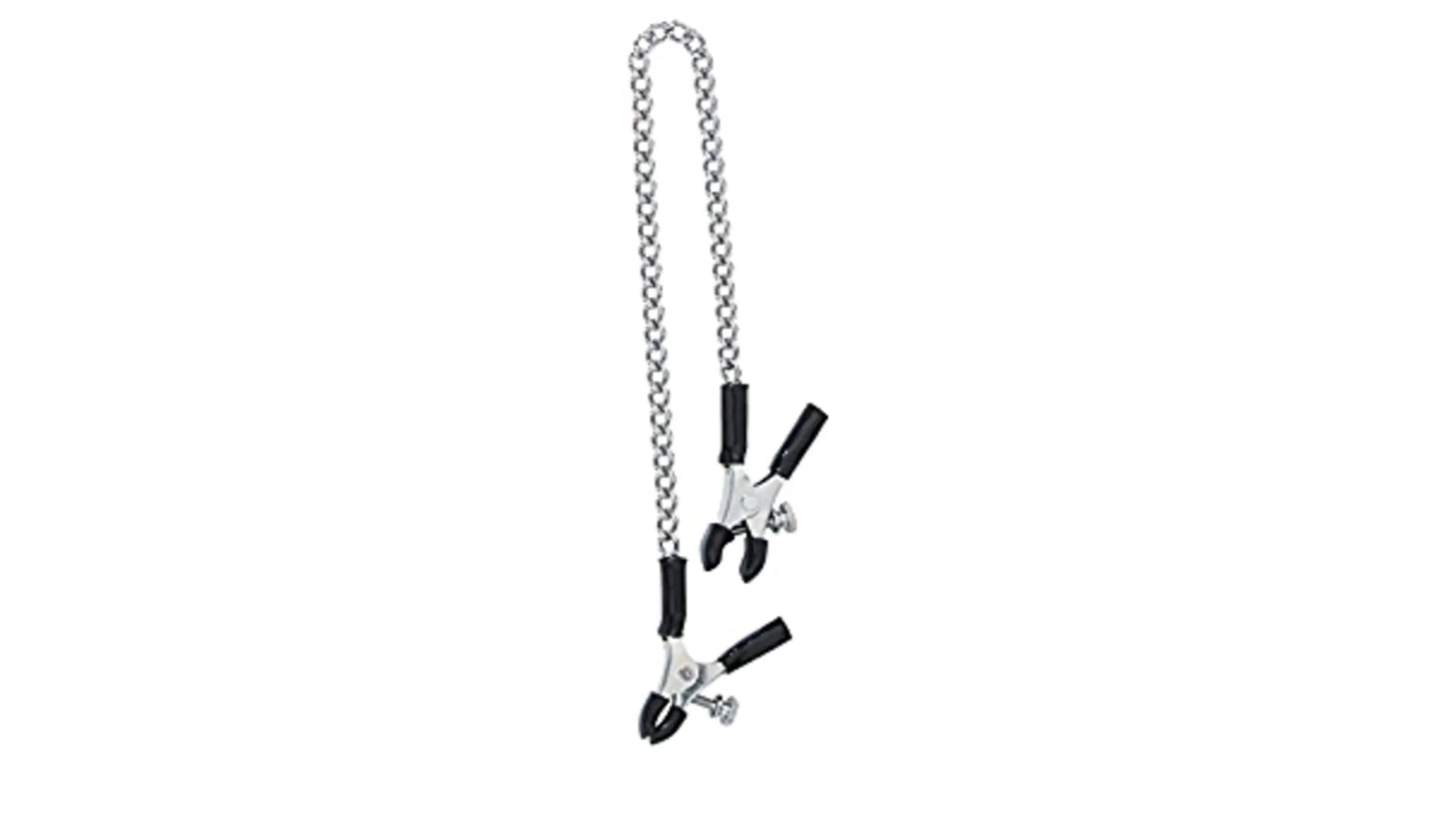 Spartacus Adjustable Nipple Clamps With Curved Chain