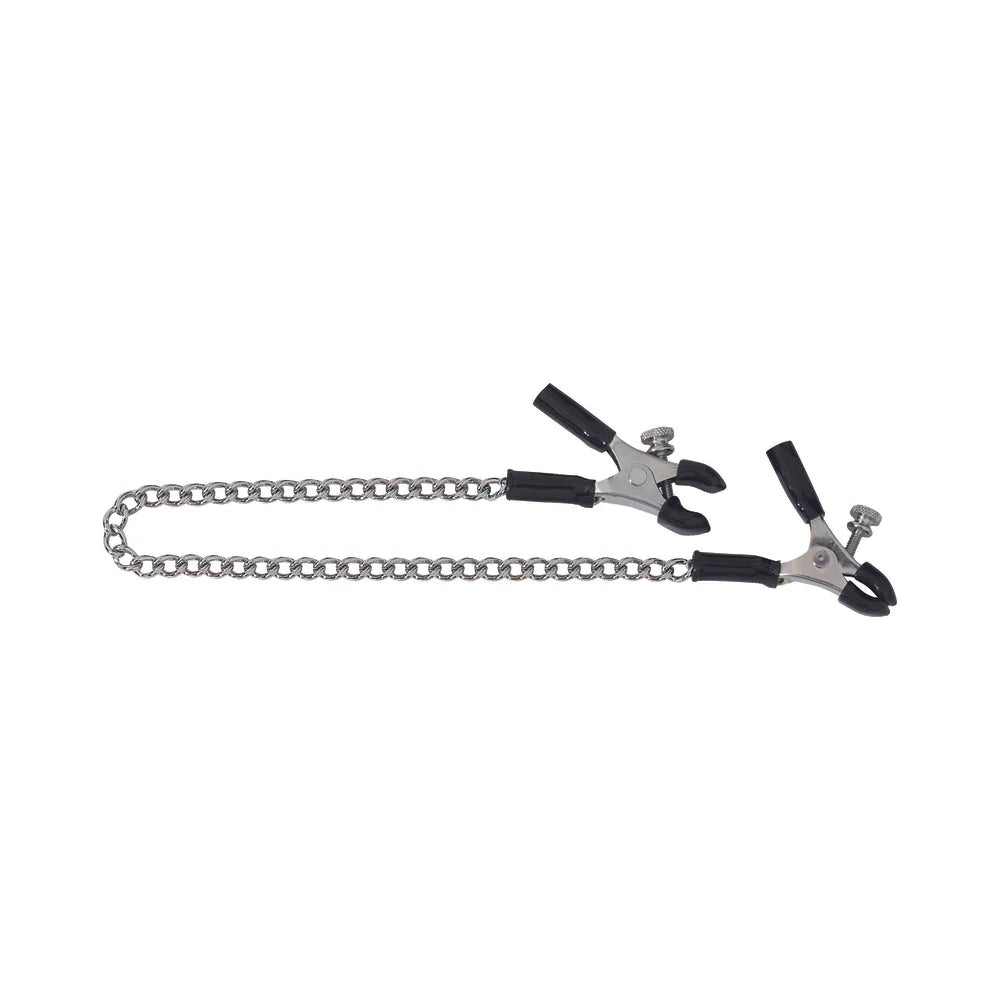 Spartacus Adjustable Nipple Clamps With Curved Chain