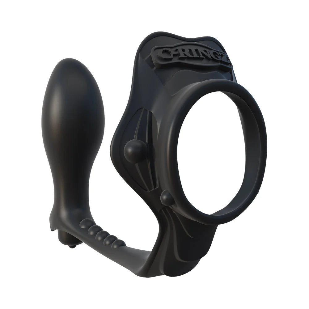 Rock Hard Ass Gasm Vibrating Ring - Black