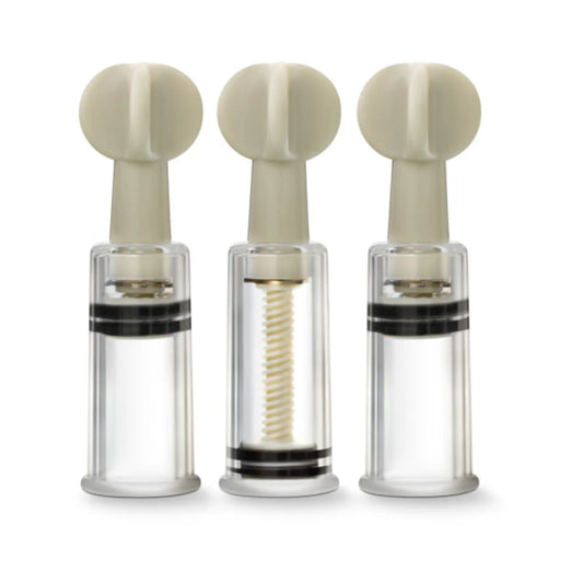Temptasia - Clit And Nipple Twist Suckers - Set Of 3 - Clear