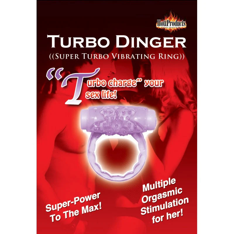 Humm Dinger Turbo Vibrating Cockring - Purple