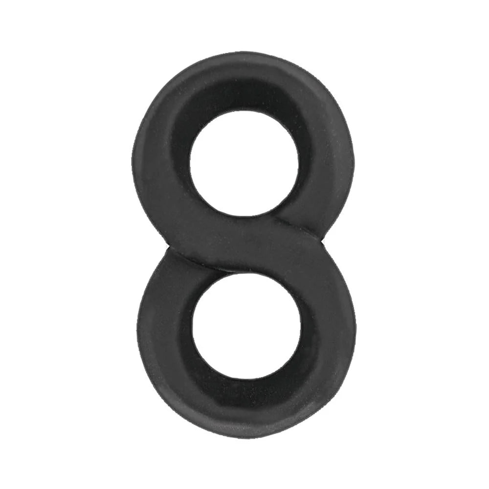 My Cockring Figure Eight Cock & Scrotum Ring Black