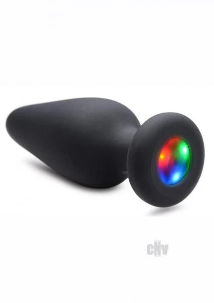 Light Up Silicone Anal Plug - Large
