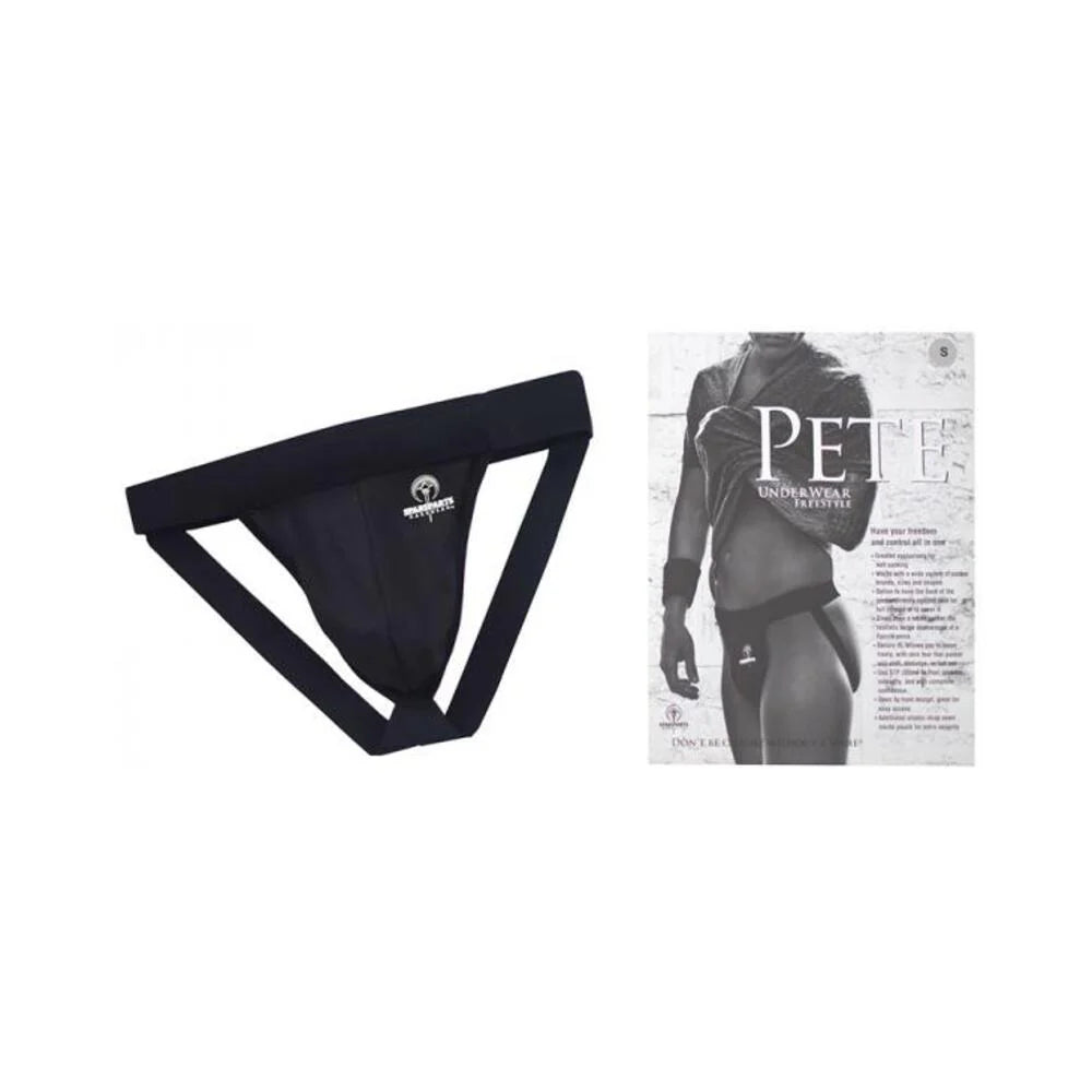 Spareparts Pete Freestyle Nylon Packing Jock Black Size 3xl