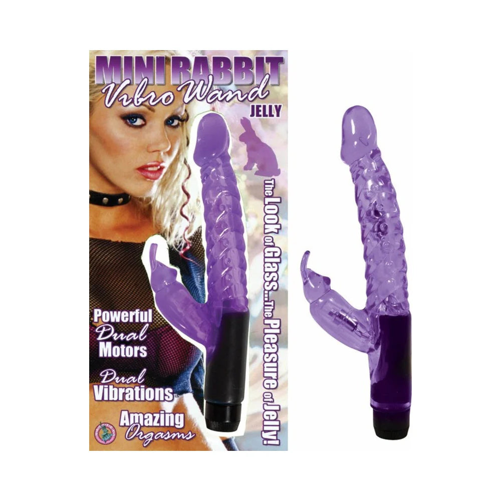Mini Rabbit Vibro Wand (Purple)