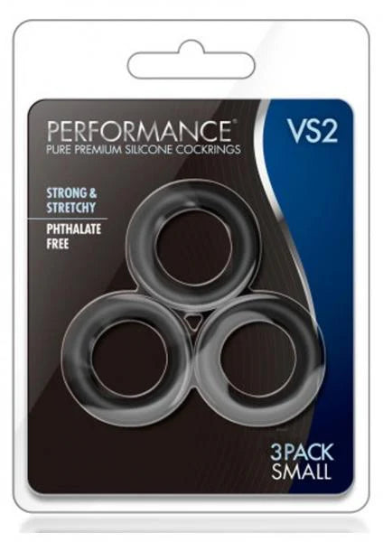Performance VS2 Silicone Cock Ring 3 Piece Set