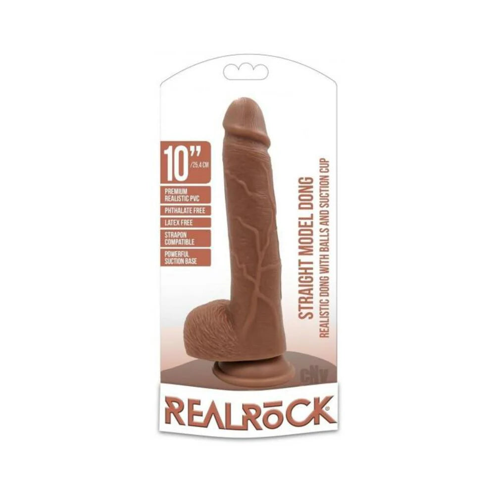 Realrock Straight W/balls 10 Tan