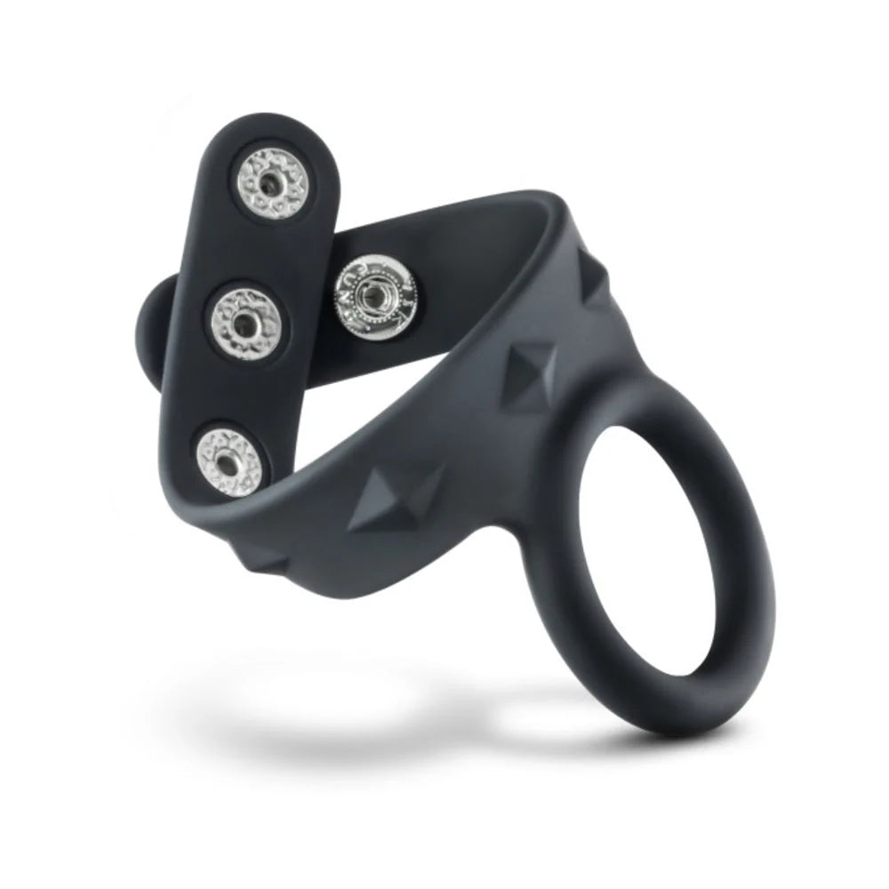 Performance - Vs7 - Silicone Cock & Ball Strap Large - Black