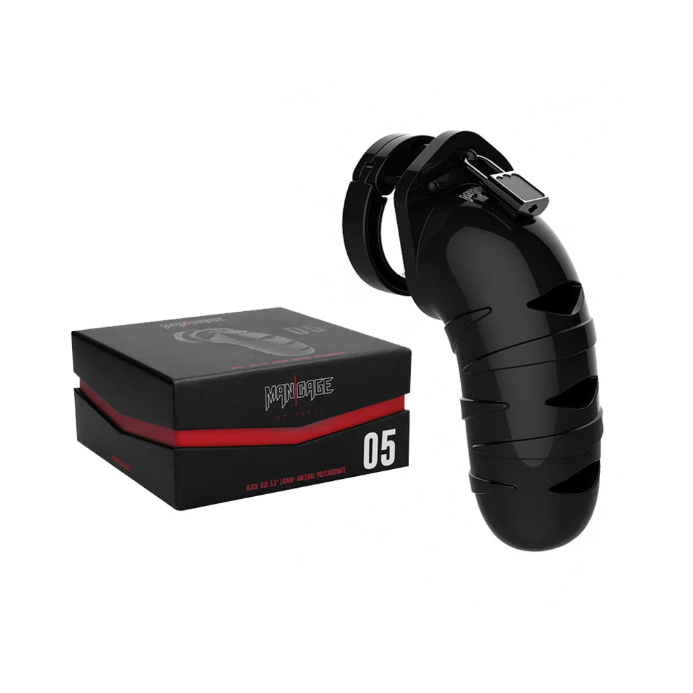 Mancage Model 05 - Chastity - 5.5in - Cock Cage - Black