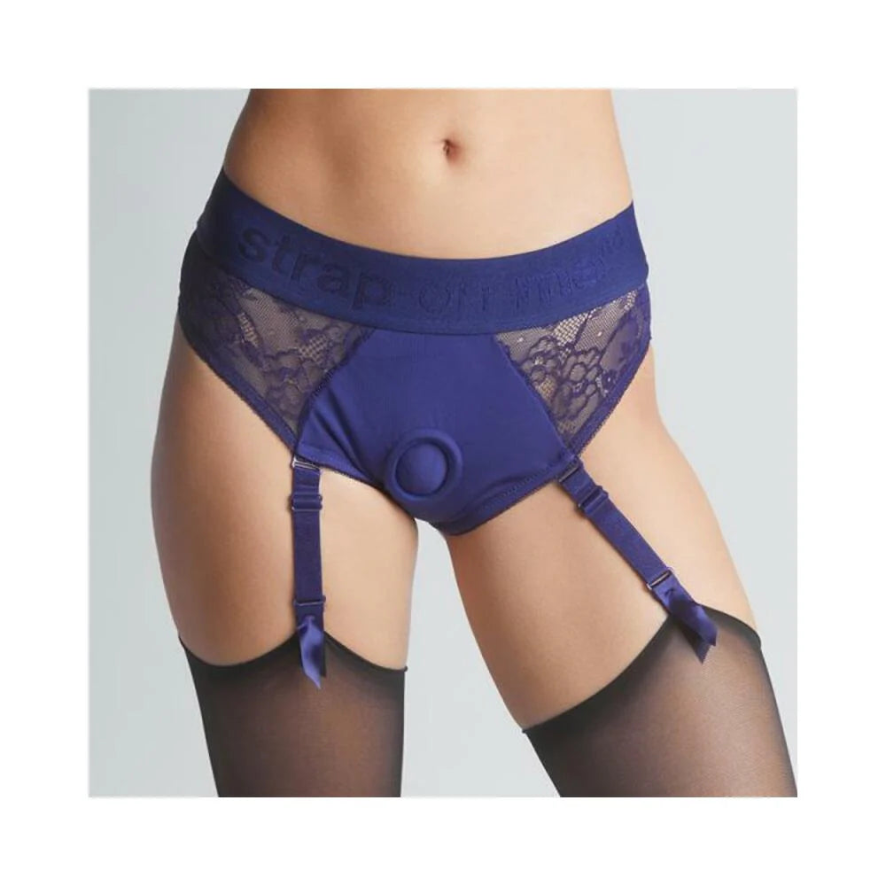 Strap On Me Diva Lingerie Harness Royal Blue S