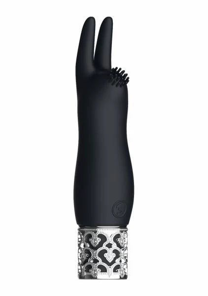 Royal Gems Elegance Black Rechargeable Silicone Bullet