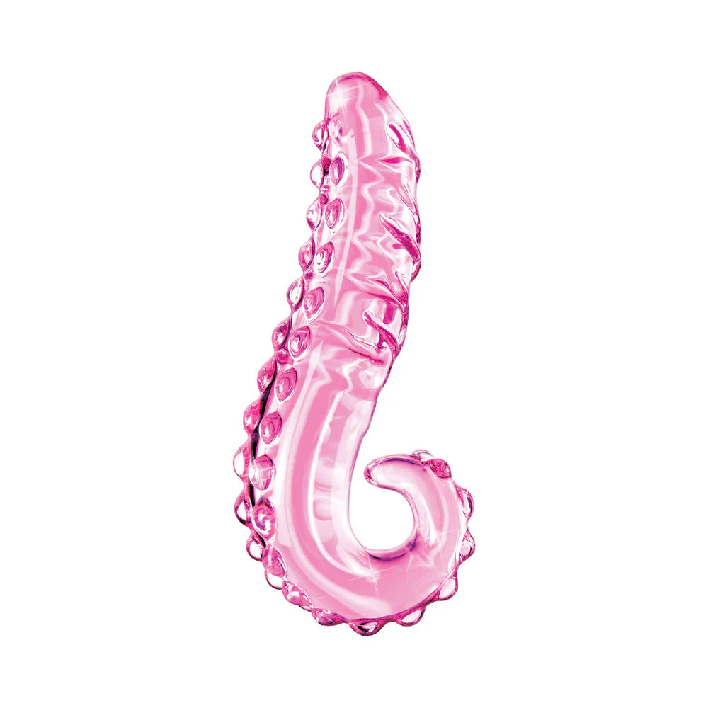 Icicles No 24 Glass Dong 6 Inches - Pink