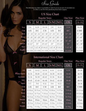 Deep V-Neck, Long Sleeves Fishnet Bodystocking Black O/S