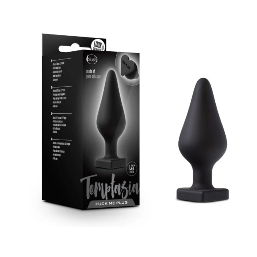 Temptasia Fuck Me Butt Plug Black