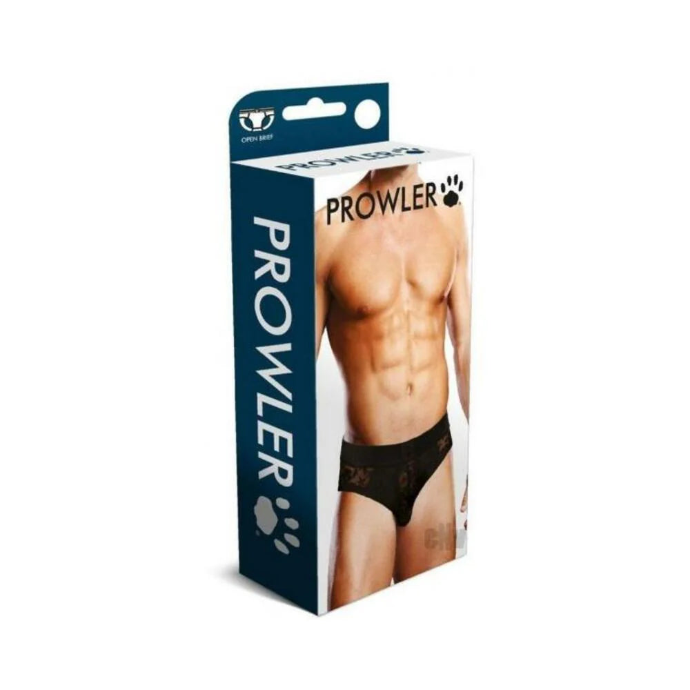 Prowler Black Lace Open Brief Md