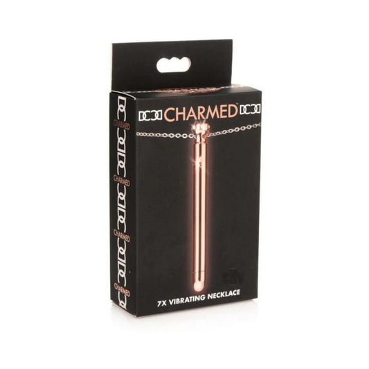 Charmed 7x Vibrating Necklace Rose Gold