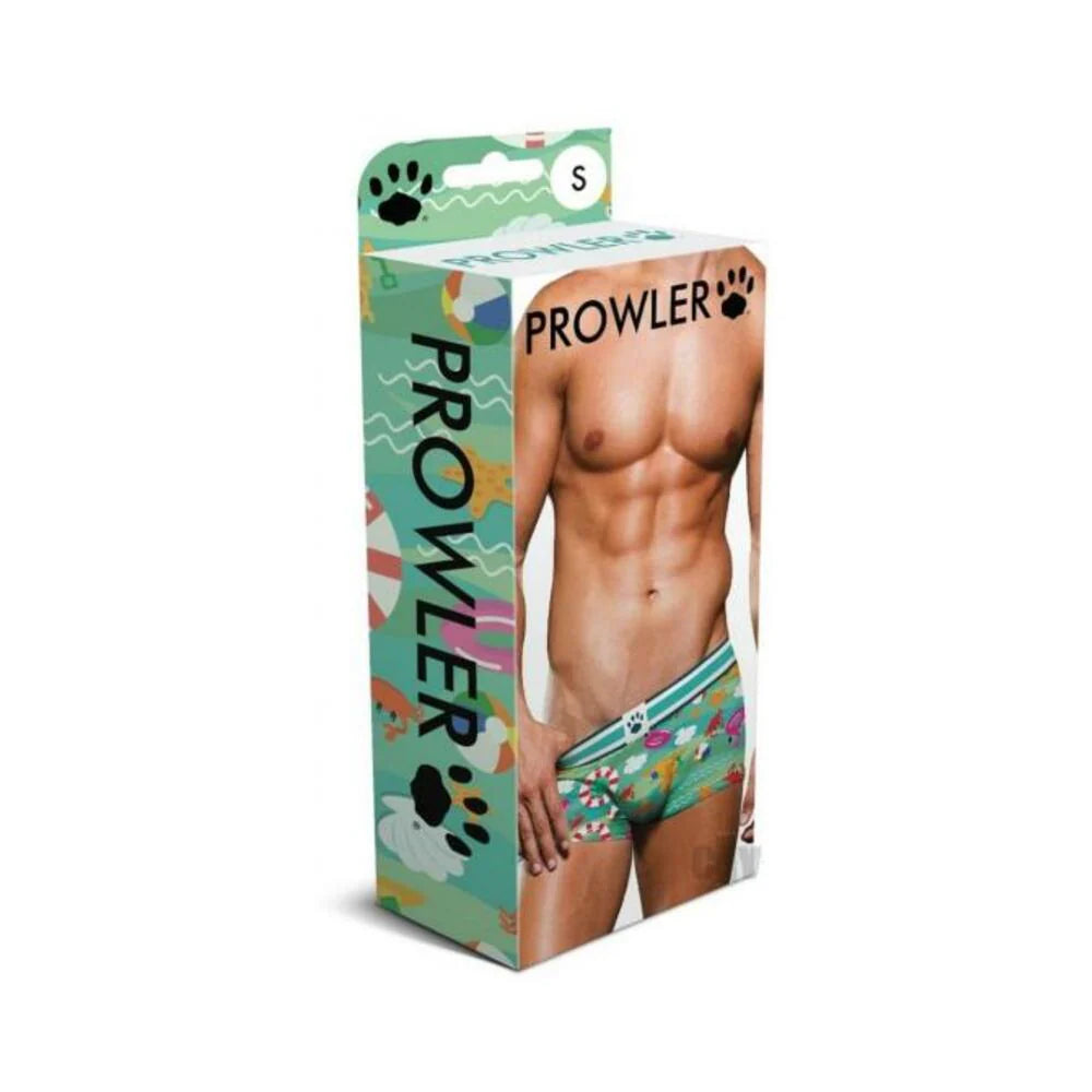 Prowler Beach Trunk Sm Aqua