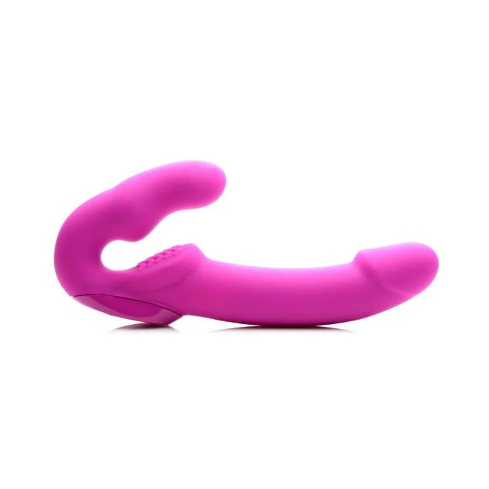 Evoke Super Charged Vibrating Strapless Strap On Pink