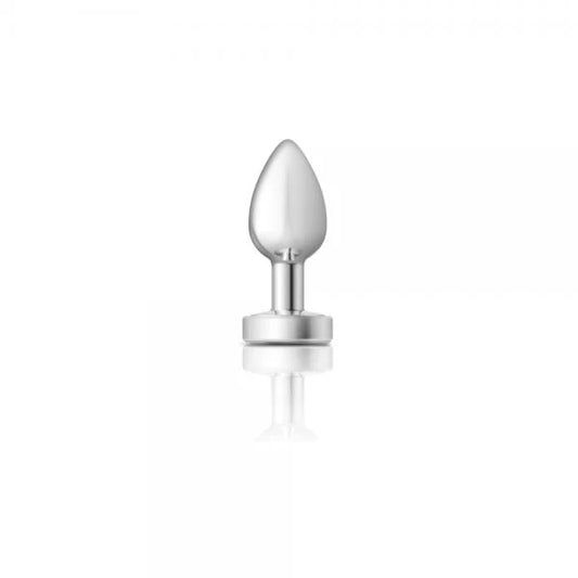 Cheeky Charms Round Teal Small Gunmetal Butt Plug