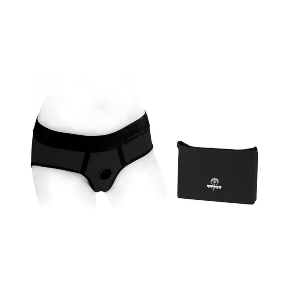 Spareparts Tomboi Nylon Briefs Harness Black Size Xxs