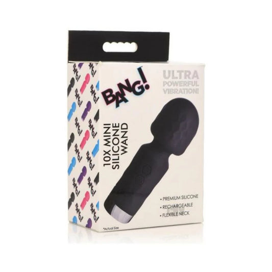 Bang 10x Mini Silicone Wand Black