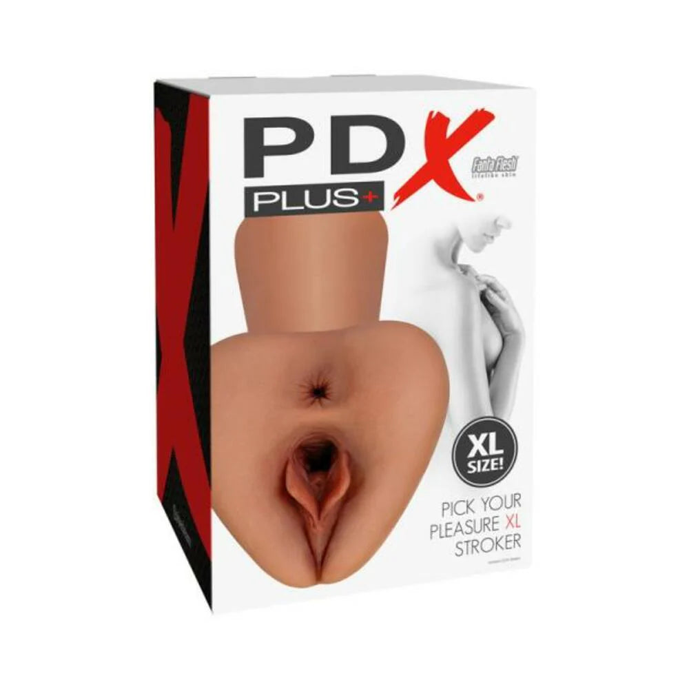 Pdx Plus Pick Your Pleasure Stroker Xl Brown