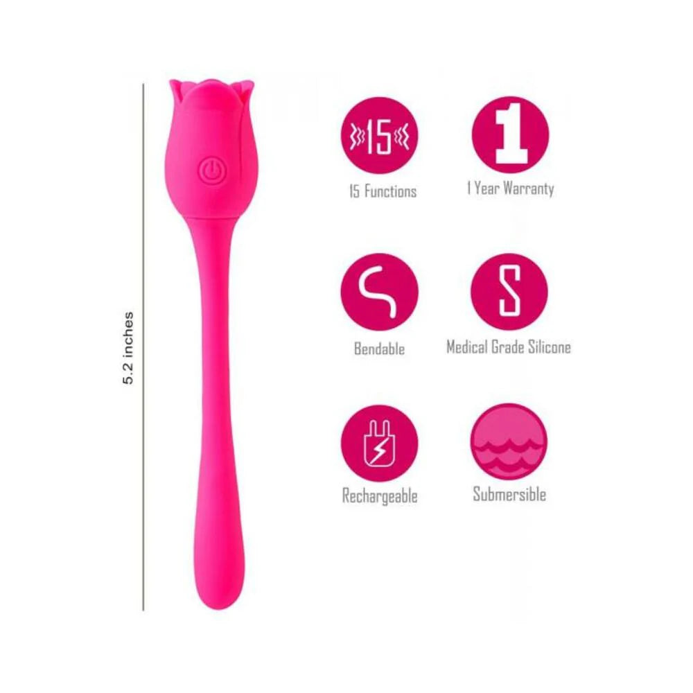 Meadow 15 Function Silicone Wrap Around Vibrator Silicone