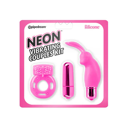 Neon Luv Touch Vibrating Couples Kit - Pink