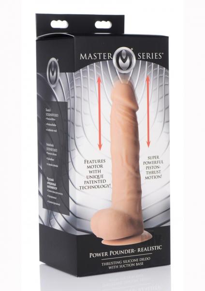 Power Pounder Realistic Thrusting Silicone Dildo