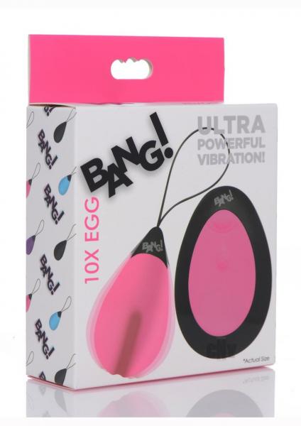 10x Silicone Vibrating Egg - Pink