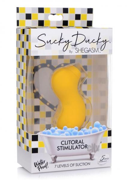 Sucky Ducky Silicone Clitoral Stimulator - Yellow