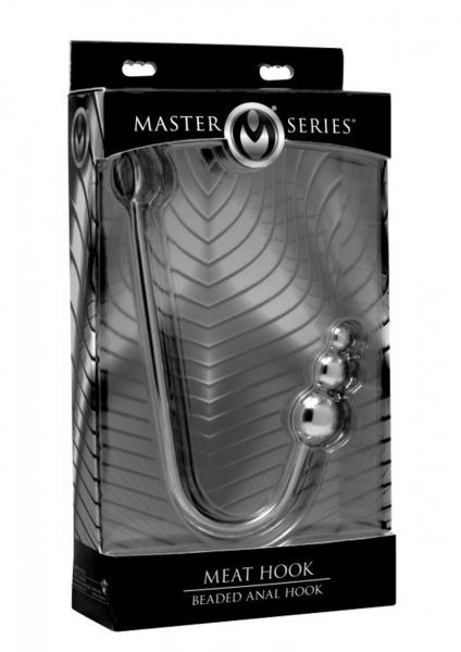 Beaded Anal Hook Stainless Steel
