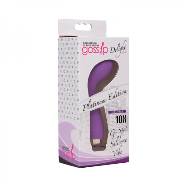 10x Delight G-spot Silicone Vibrator - Purple