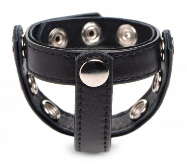 Cg Leather Snap-on Harness Black