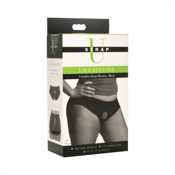 Strap U Lace Envy Crotchless Harn 3xl