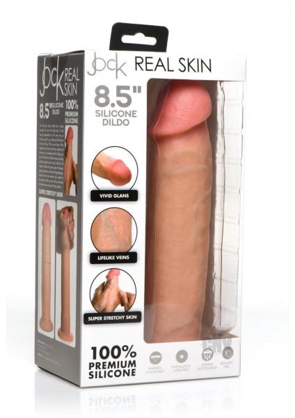Jock Real Skin Silicone Dildo 8.5 In. Light