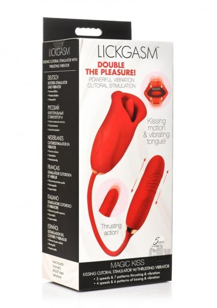 Magic Kiss Clitoral Stimulator With Thrusting Vibrator