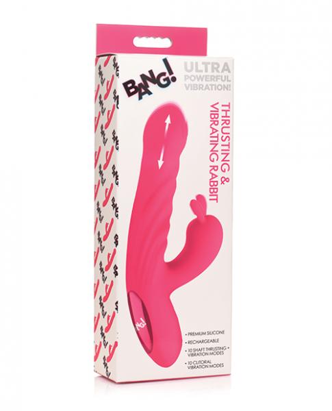 Thrusting And Vibrating Silicone Rabbit Vibrator