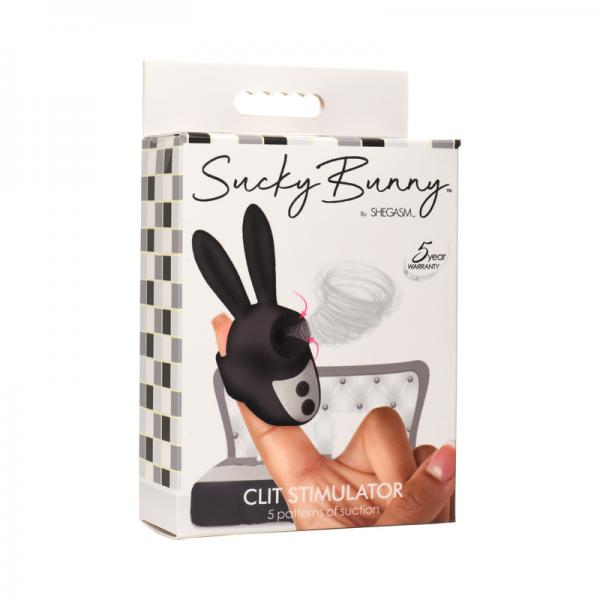 Sucky Bunny Clit Stimulator - Black