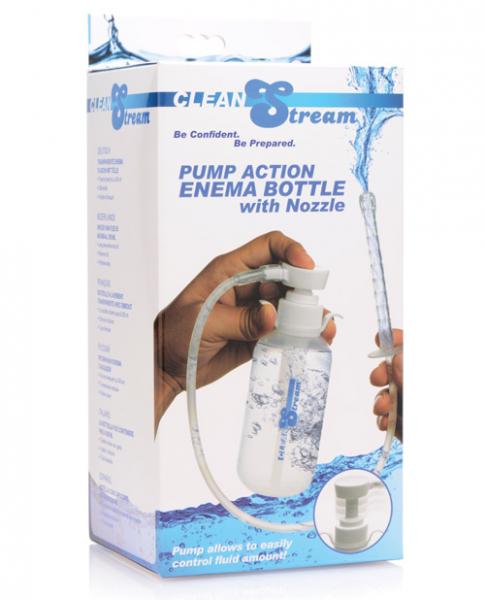 Clean Stream Pump Action Enema Bottle With Nozzle