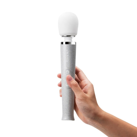 Le Wand All That Glimmers Set - White, wand vibrator, sex toy, adult toy